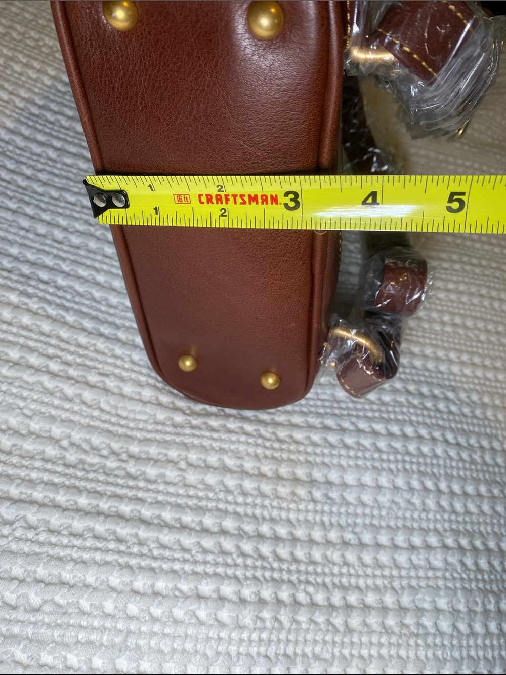 NWT Dooney & Bourke Chestnut Brown Leather small Zip Pod Backpack 🐻 - Picture 6 of 14